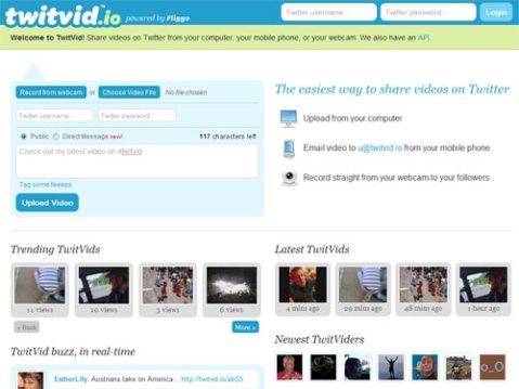 TwitVid.io - a good site to share video on Twitter.